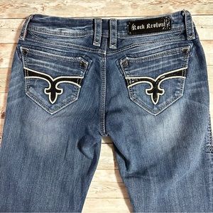 Women’s Rock Revival Charlotte Easy Boot Denim Jeans Size 27